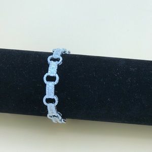 Sterling Silver Diamond Simulant Bracelet